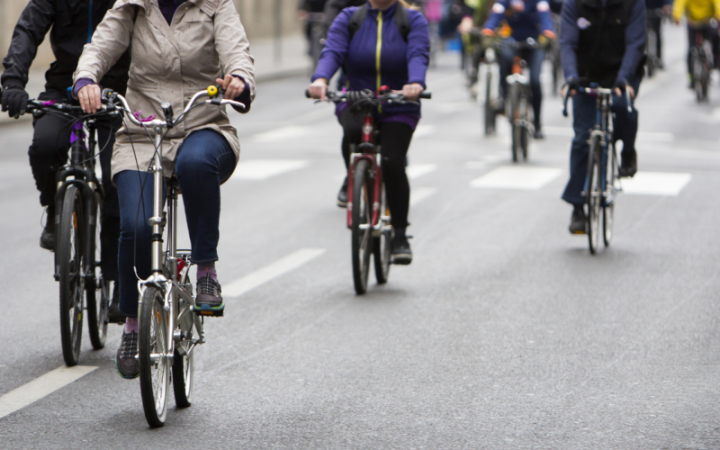 bicycles on city roads